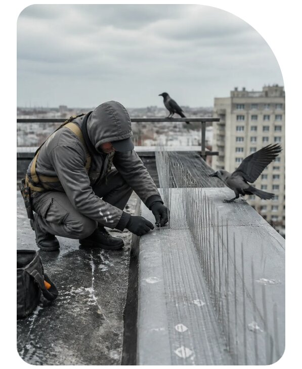 Защита от ворон под ключ в Сарове по цене от 5208 р. | Сенат-Сро
